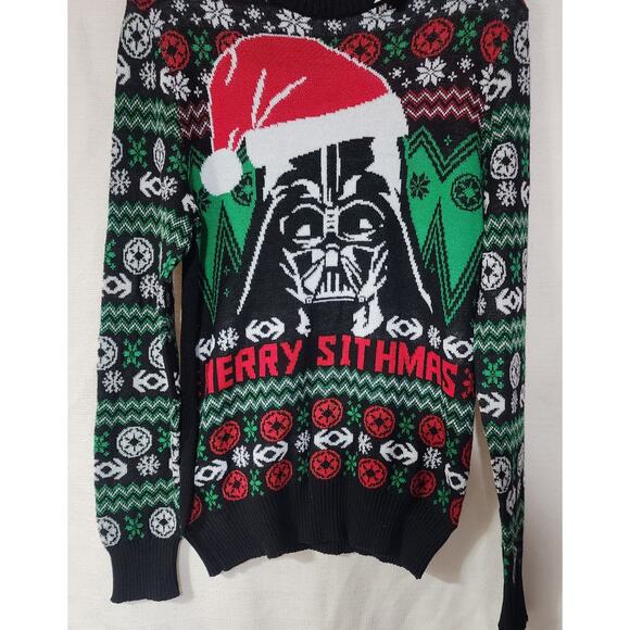 Dark Vader ''Merry Sithmas'' Christmas sweater men's small - Picture 4 of 5